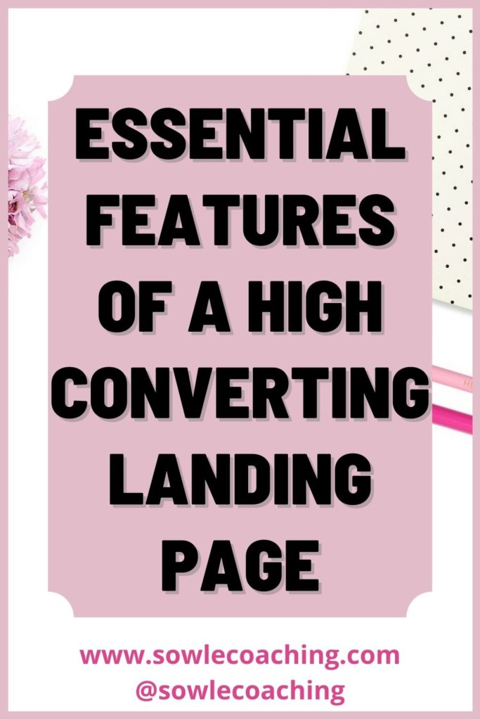 High converting landing page