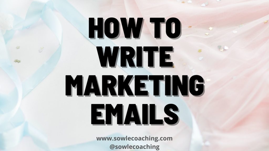 Writing marketing emails